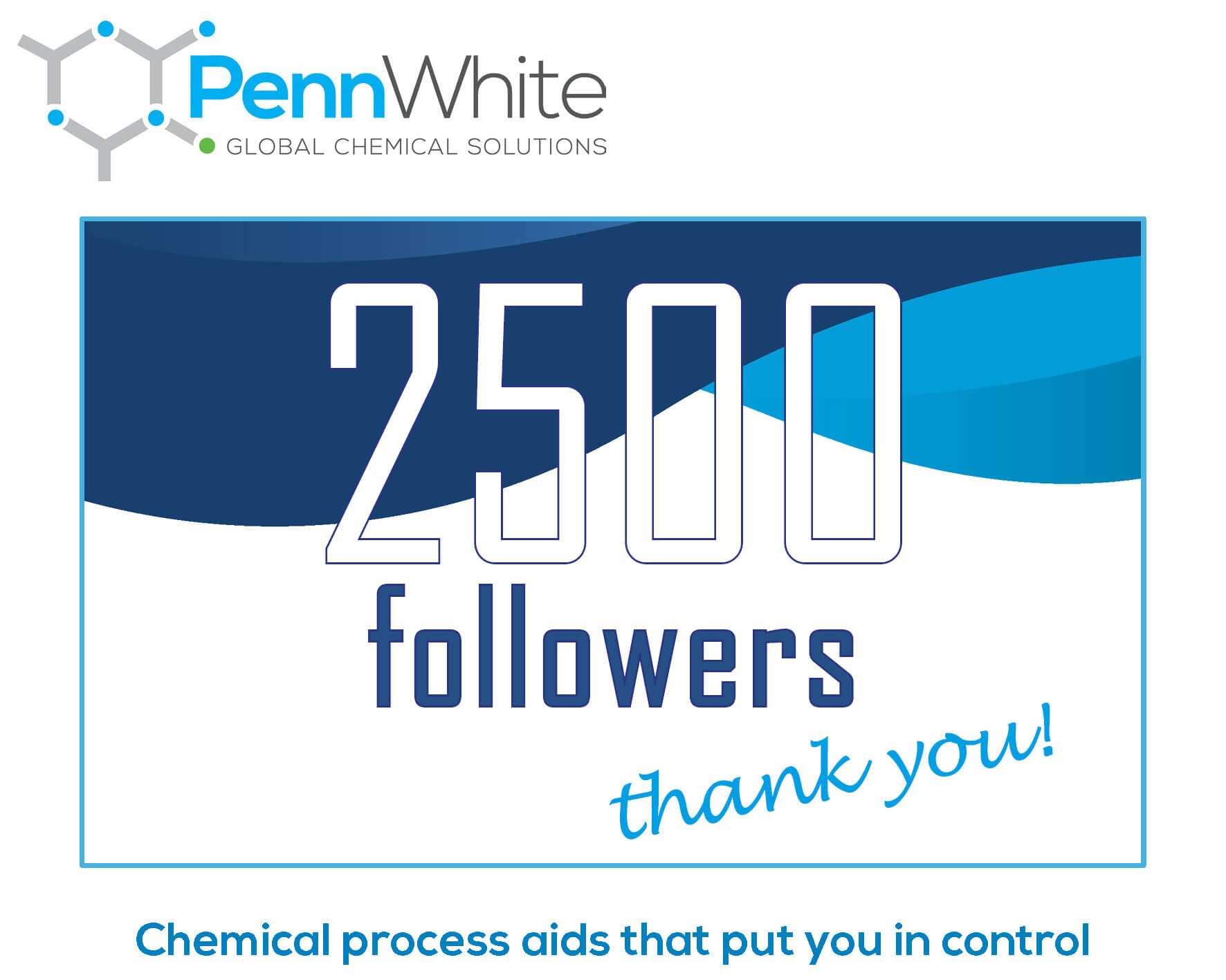 PennWhite celebrate 2,500 followers on LinkedIn