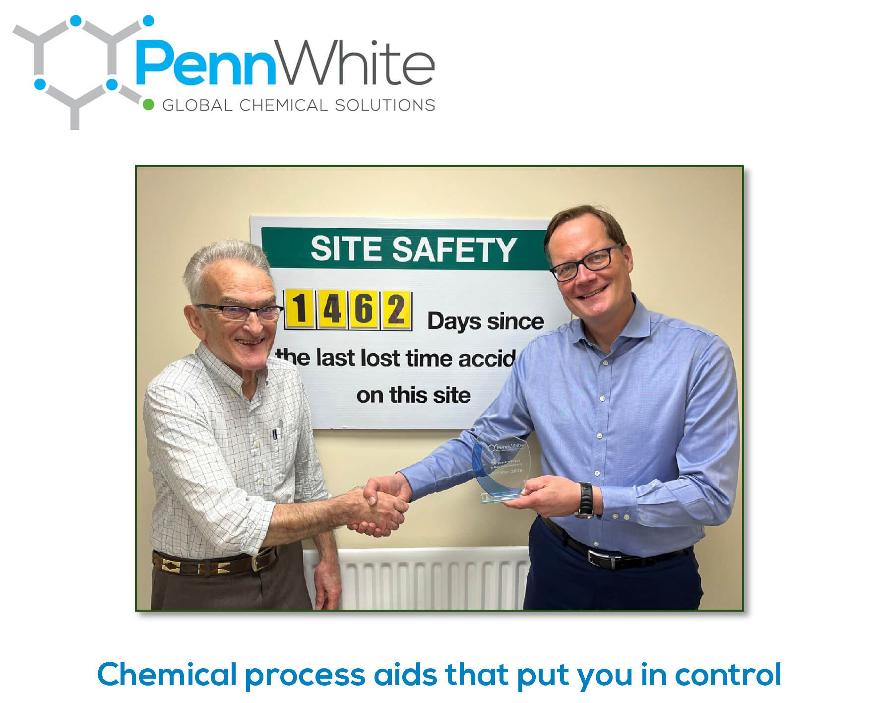 PennWhite celebrate 4 years without a Lost Time Incident